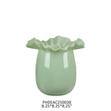Blossom Terra Cotta Vase, Low, Stone Hollow Farmstead