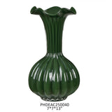 Trumpet Terra Cotta Vase, Tall, Stone Hollow Farmstead