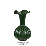 Trumpet Terra Cotta Vase, Short, Stone Hollow Farmstead
