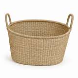 Medium Natural Oval Gathering Basket, Stone Hollow Farmstead