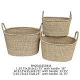 Oval Catering Woven Carryall, Stone Hollow Farmstead