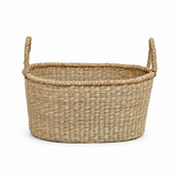 Small Natural Oval Gathering Basket, Stone Hollow Farmstead