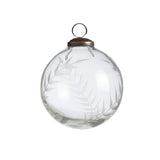 Clear Etched Laurel Glass, 4"