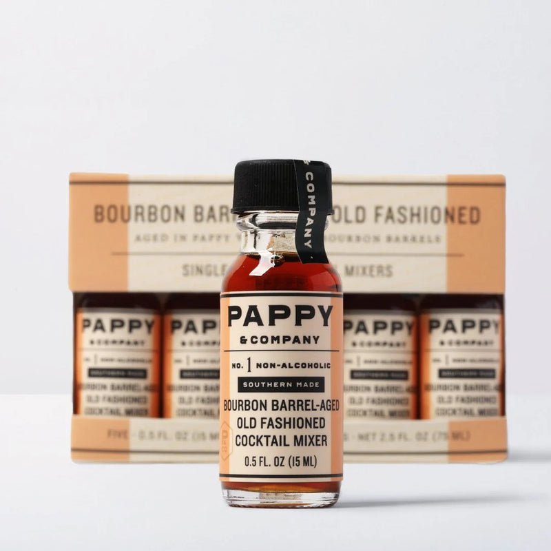 Pappy & Company | Pappy Van Winkle Bourbon Barrel Aged Old Fashioned Mix Single Serve 5-Pack - Stone Hollow Farmstead