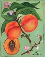 Peaches Greeting Card Stone Hollow Farmstead 