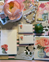 Peony Le Petit Notepad Stone Hollow Farmstead 