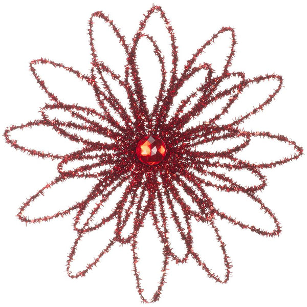 Rhinestone Flower, 9.5"