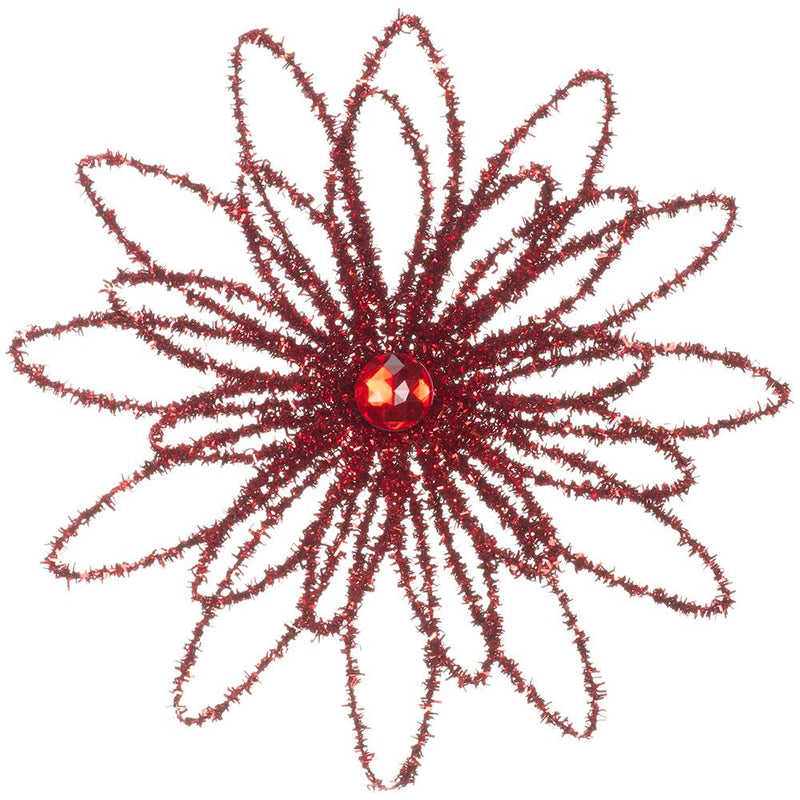 Rhinestone Flower, 9.5"