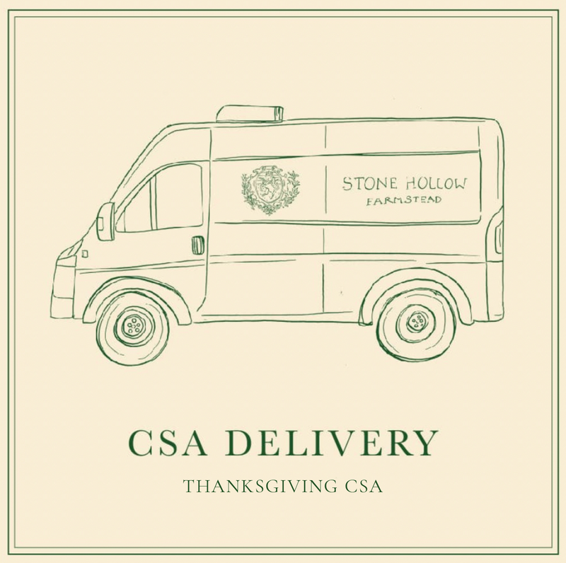 Thanksgiving CSA Delivery Charge - Stone Hollow Farmstead