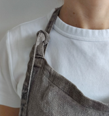 Linen Apron | Dark Grey - Stone Hollow Farmstead