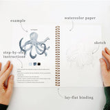 Seaside Watercolor Workbook Stone Hollow Farmstead Emily Lex