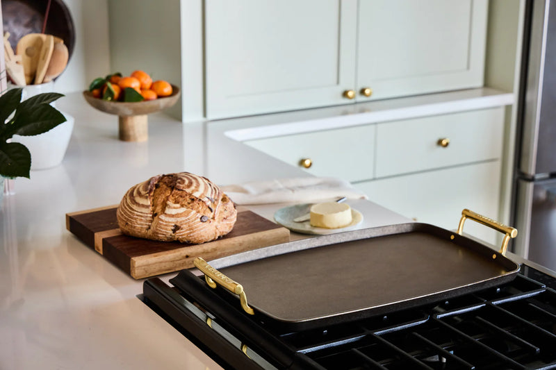 Double Burner Griddle | Cast Iron - Stone Hollow Farmstead