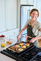 Double Burner Griddle | Cast Iron - Stone Hollow Farmstead