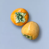 Glazed Ceramic Persimmon stone hollow farmstead Eturel Madrid