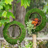 Sunrise Wicker Rim Fly-Through Bird Feeder stone hollow farmstead SuperMoss