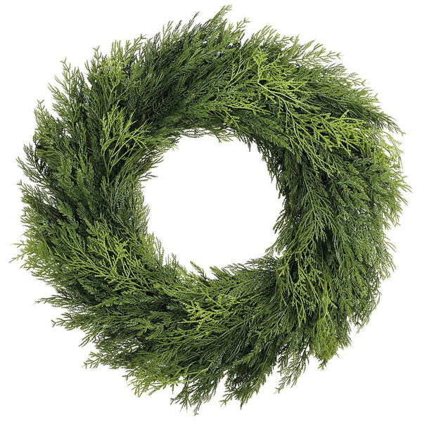 Ult. Deluxe Mixed Cedar Wreath, 30"