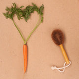 Veggie Brush W/Handle - All Natural, Handmade - Stone Hollow Farmstead