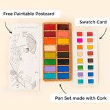 Viviva Cork Watercolor Palette Stone Hollow Farmstead 