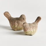 Weathered Garden Birds Set stone hollow farmstead