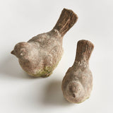 Weathered Garden Birds Set stone hollow farmstead