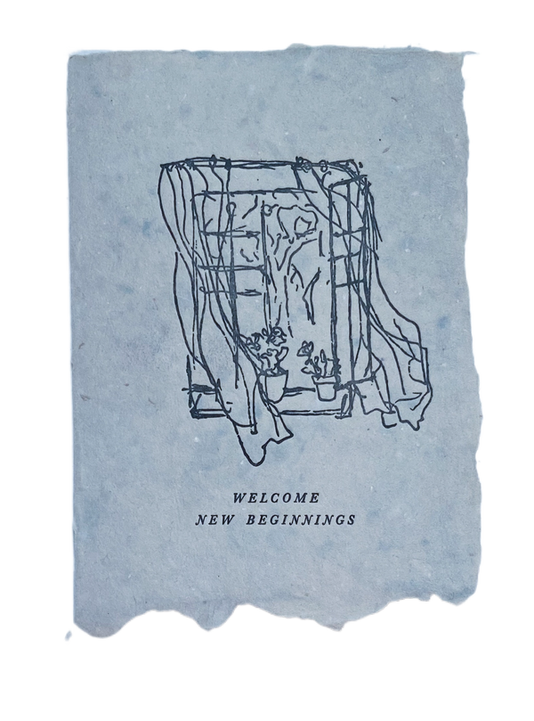 Welcome New Beginnings | Note Card - Stone Hollow Farmstead