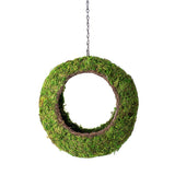 Sunrise Wicker Rim Fly-Through Bird Feeder stone hollow farmstead SuperMoss