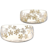 Hand Blown Glass Bowl Set of 2, Stone Hollow Farmstead