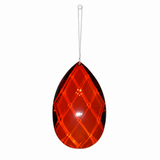Stone Hollow Farmstead – Acrylic Teardrop Ornament, 5.75" – Cocoa