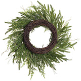 Juniper & Cypress Wreath, alternate view 2, Stone Hollow Farmstead