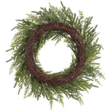 Juniper & Cypress Wreath, alternate view 2, Stone Hollow Farmstead
