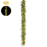 Lighted Pine Garland, Stone Hollow Farmstead