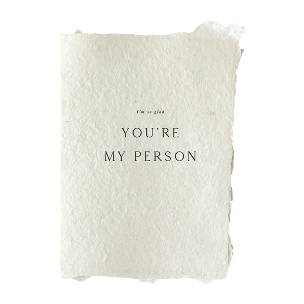 You're My Person | Note Card - Stone Hollow Farmstead