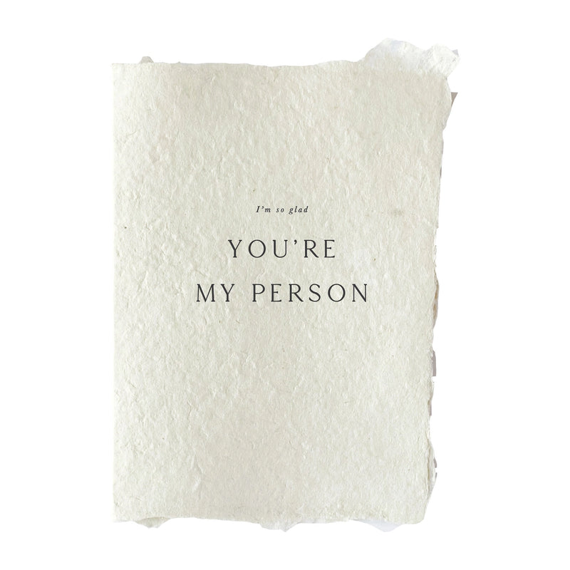 You're My Person | Note Card - Stone Hollow Farmstead
