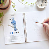 birds watercolor workbook stone hollow farmstead Emily Lex
  