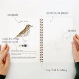 birds watercolor workbook stone hollow farmstead Emily Lex
  