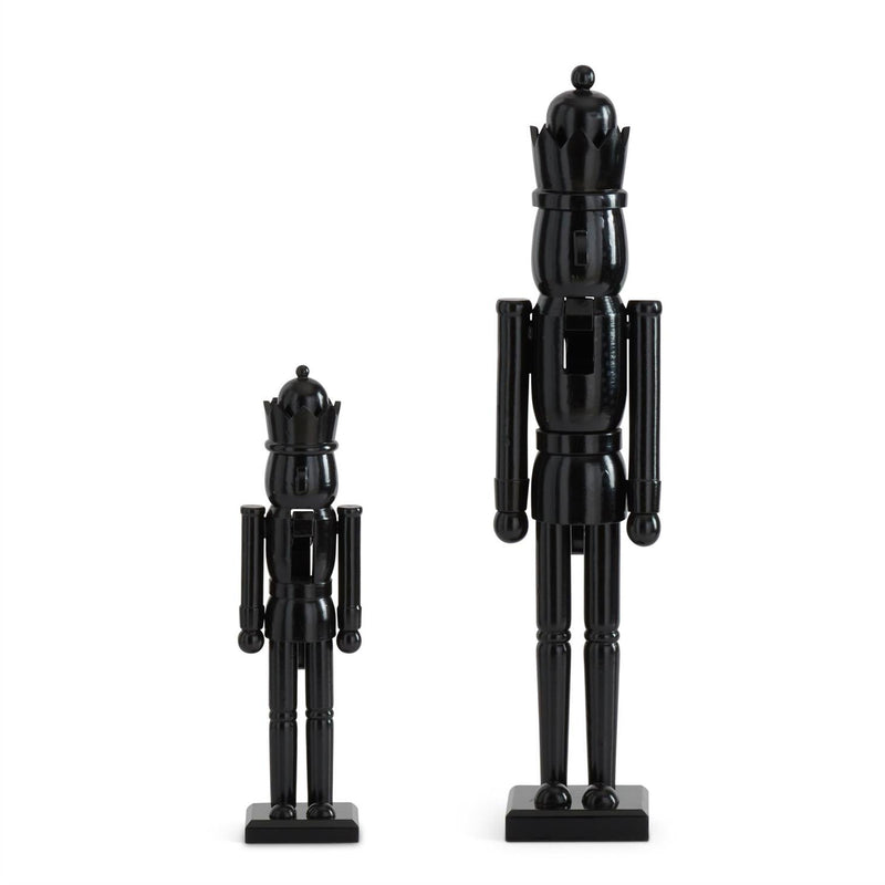 black nutcracker with crown