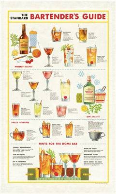 Natural Cotton Tea Towel | Bartender's Guide - Stone Hollow Farmstead