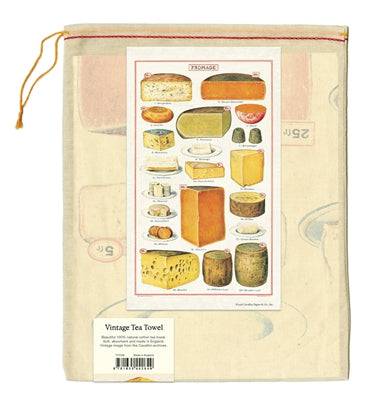 Natural Cotton Tea Towel | Cheese - Stone Hollow Farmstead
