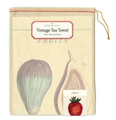 Natural Cotton Tea Towel | Fruit - Stone Hollow Farmstead