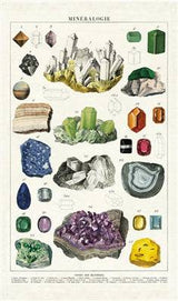 Natural Cotton Tea Towel | Mineralogy - Stone Hollow Farmstead