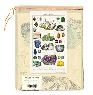 Natural Cotton Tea Towel | Mineralogy - Stone Hollow Farmstead