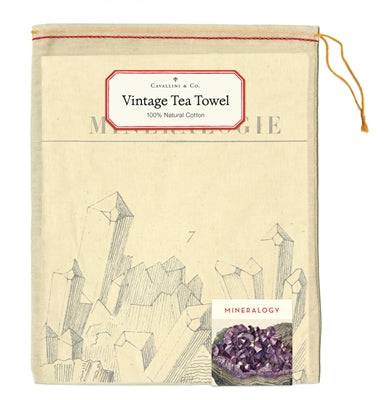 Natural Cotton Tea Towel | Mineralogy - Stone Hollow Farmstead