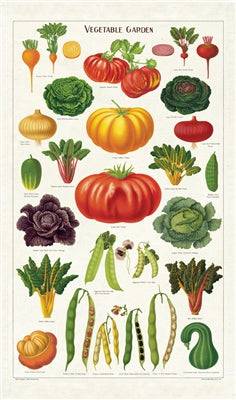 Natural Cotton Tea Towel | Vegetable Garden - Stone Hollow Farmstead