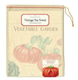Natural Cotton Tea Towel | Vegetable Garden - Stone Hollow Farmstead
