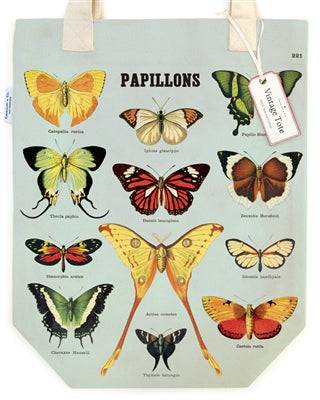 Vintage Tote | Butterflies - Stone Hollow Farmstead