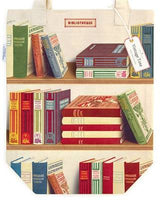 Vintage Tote | Library Books - Stone Hollow Farmstead