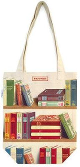 Vintage Tote | Library Books - Stone Hollow Farmstead