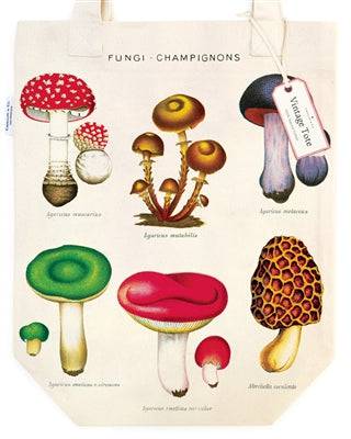Vintage Tote | Mushrooms - Stone Hollow Farmstead