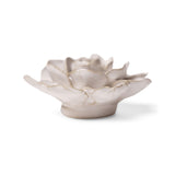 Ivory Amandine Ranunculus Ceramic Wall Flower side view at Stone Hollow Farmstead