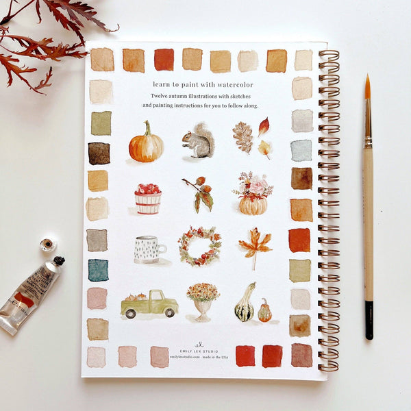 Autumn Watercolor Workbook - Stone Hollow Farmstead